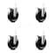 Service Caster 6 Inch Phenolic Wheel Swivel 3/4 Inch Square Stem Caster Set Total Lock Brake SCC-SQTTL20S615-PHS-34-4 - alternate 1